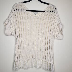 American Eagle Outfitters| Crochet Woven Knit Top